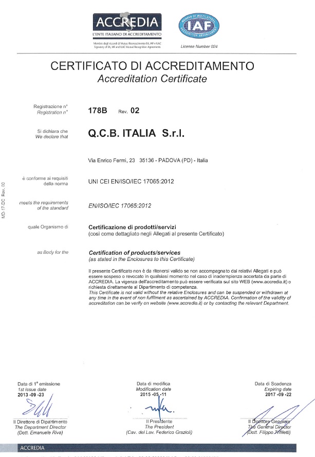 certificato PRD_178B rev 02_pag 1